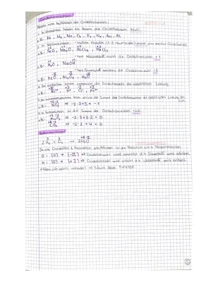 Oxidationszahlen bestimmen: Regeln, Übungen, Tabelle und Rechner - PDF