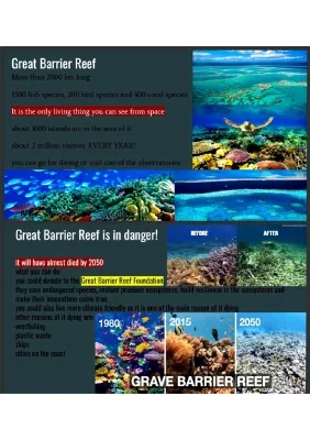 Great Barrier Reef in Danger - English Presentation for Grade 9