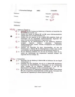 Stoffwechsel und Experimente: Biologie Klasse 11