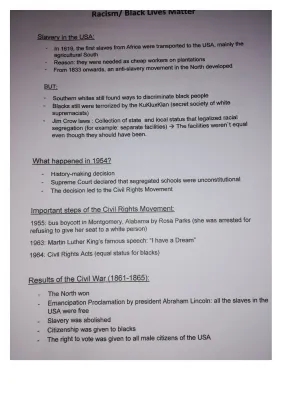 History of Racism and Black Lives Matter Movement in the USA