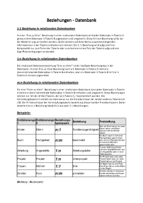 Datenbank-Beziehungen einfach erklärt: 1:1, 1:n und n:m Beispiele