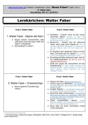 Homo Faber Zusammenfassung: Alles über Walter Faber, Charaktere und Bedeutung