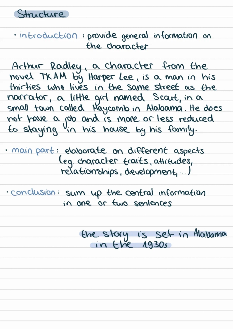 To Kill a Mockingbird Summary - Character Arthur Radley