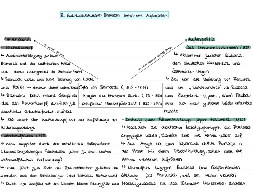 Bismarcks Innen- und Außenpolitik: Kulturkampf, Dreikaiserabkommen und Sozialistengesetz einfach erklärt