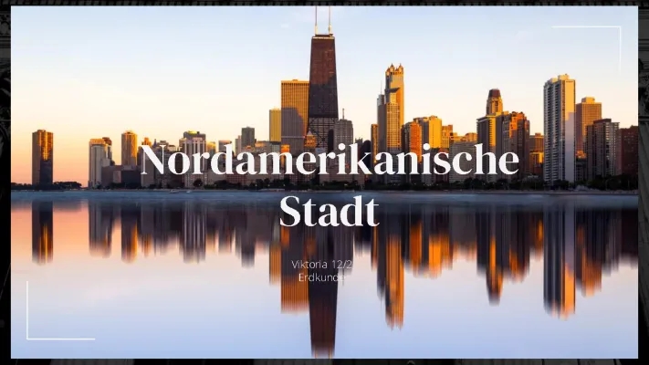 Nordamerikanische Stadt Präsentation und Modelle