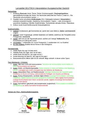 Kurzgeschichten Interpretation für Klasse 8-11: Beispiel und Tipps