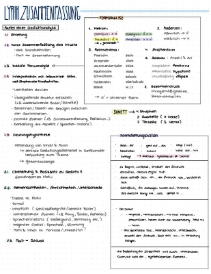 Lyrik Interpretation und Vergleich Gedichte