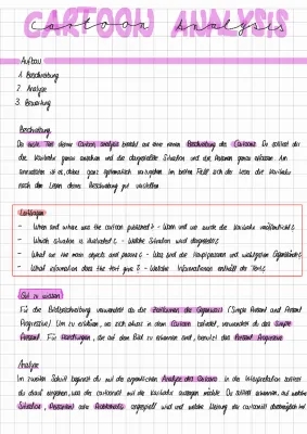 Awesome Cartoon Analysis Examples and Tips (Englisch PDF)