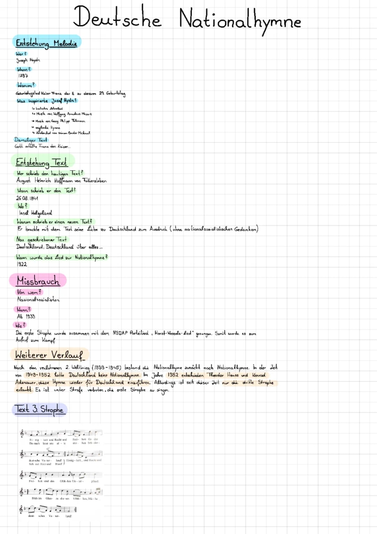 Deutsche Nationalhymne: Alle Strophen und Geschichte für Kinder