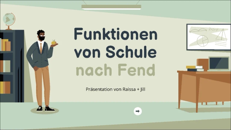 Funktionen von Schule - nach Fend