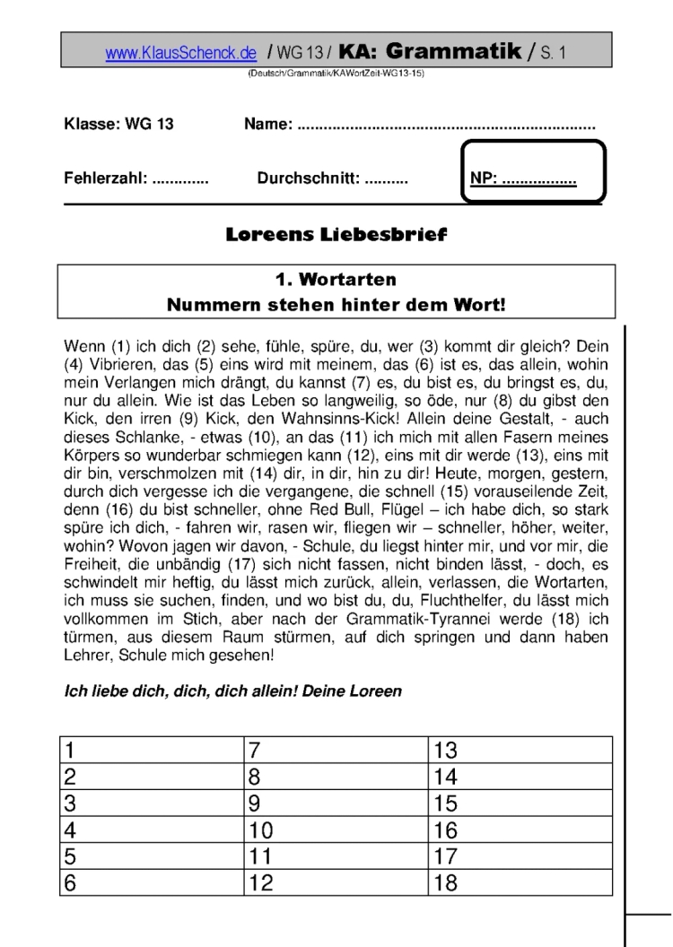 Kostenlose Klassenarbeiten und Lösungen für Klasse 5-13