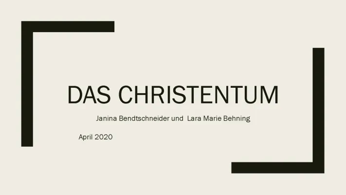 Das Christentum und Sekten