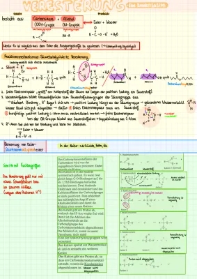 Veresterung: Mechanismus, Beispiele, Reaktionsgleichung und mehr