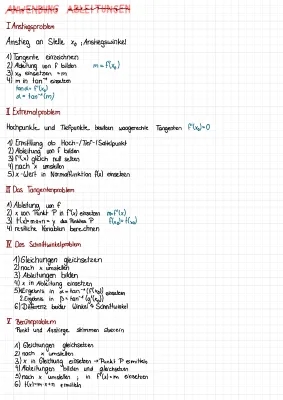 Ableitung Aufgaben mit Lösungen und PDF - Tangenten, Extrema und mehr