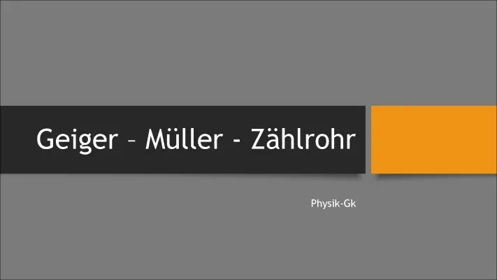 Aufbau und Funktion vom Geiger-Müller-Zählrohr – Einfach erklärt