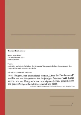 Unter der Drachenwand Zusammenfassung PDF - Charaktere, Kapitel & Epoche