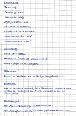 Kochsalz Steckbrief 8. Klasse: Eigenschaften, Verwendung, Vorkommen