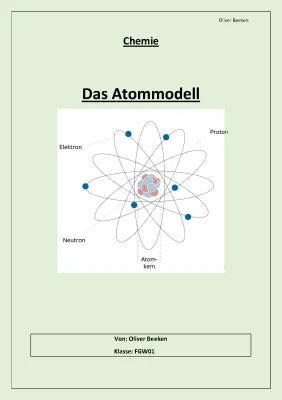 Alle Atommodelle: Von Demokrit bis Bohr - Einfach erklärt für die 8. Klasse