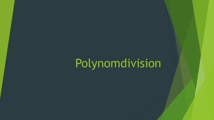 Polynomdivision