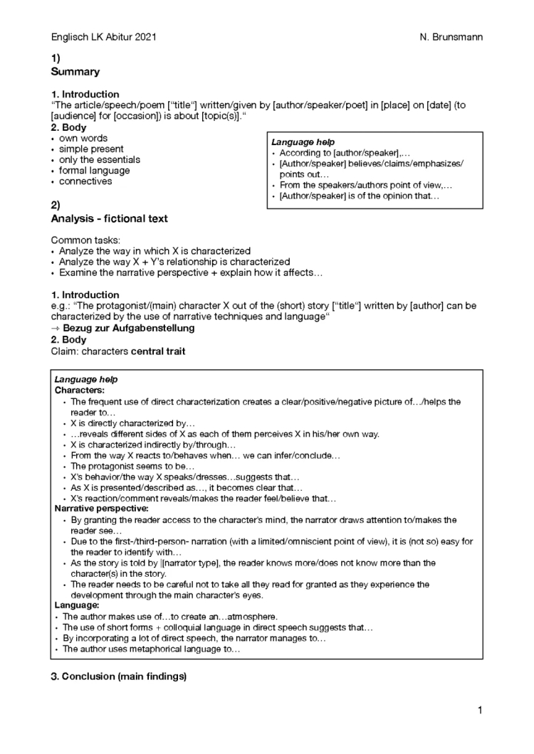 Englisch Abitur 2021-2025: ALLE THEMEN & Lösungen