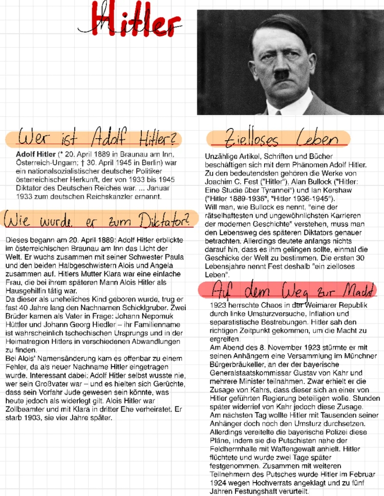 Hitler Referat 