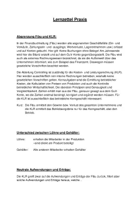 Löhne und Gehälter Buchungssätze PDF: Lohn vs Gehalt, Neutrale Aufwendungen und Erträge