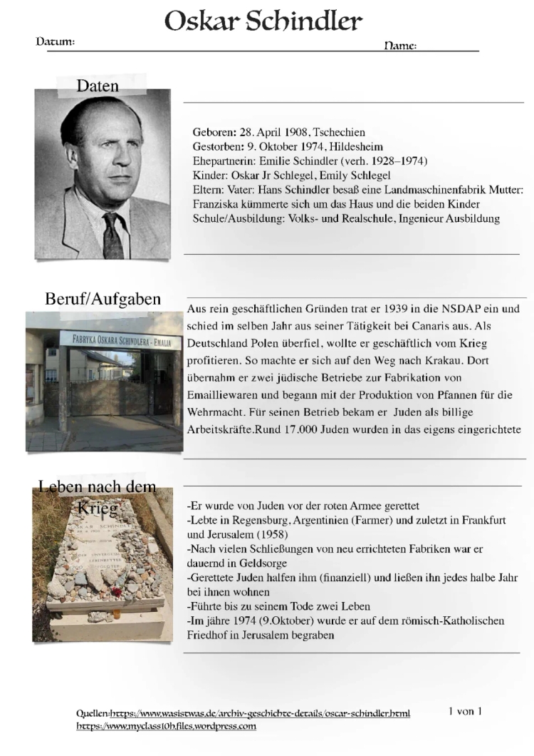  Oskar Schindler 