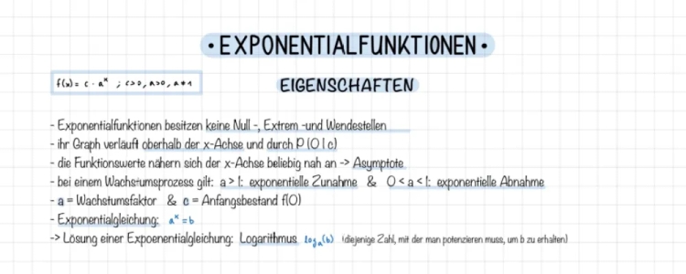 Abitur (Analysis): Exponentialfunktionen & Zusammengesetzte Funktionen  