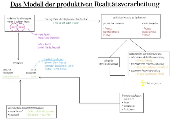 Das Modell der produktiven Realitätsverarbeitung einfach erklärt - Hurrelmann 