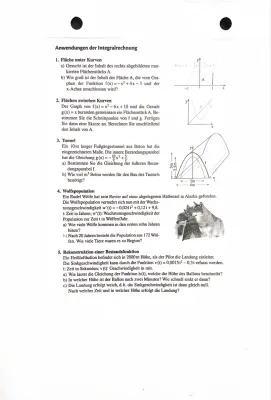 Integralrechnung Aufgaben und Lösungen PDF für Klasse 11 und 12