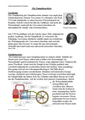 Die Dampfmaschine: Erfindungen von Thomas Newcomen und James Watt