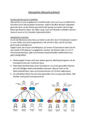 Hämophilie und Bluterkrankheit: Symptome, Ursachen und Behandlung