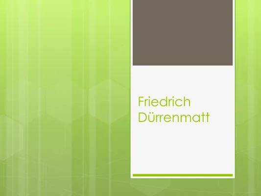 Friedrich Dürrenmatt: Sein Leben, Familie und Werke