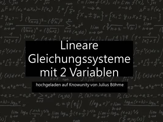 Lineare Gleichungssysteme mit 2 Variablen üben + Lösungen PDF