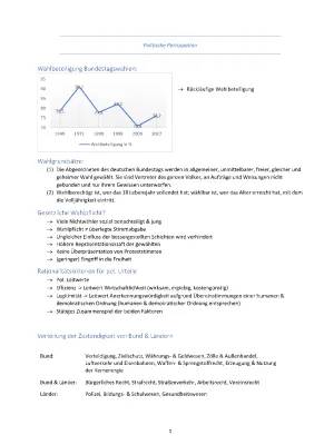 Wahlbeteiligung Bundestagswahl und Gewaltenteilung einfach erklärt