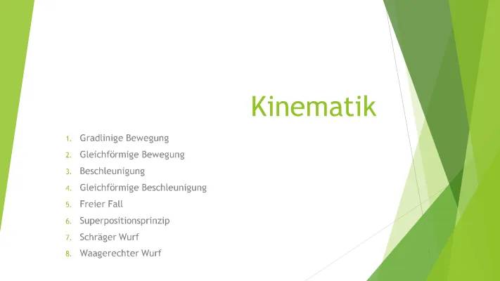 Kinematik: Einfach erklärt mit Bewegung Formeln, Aufgaben und Beispielen