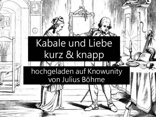 Kabale und Liebe: Zusammenfassung, Figuren und Interpretation (PDF)