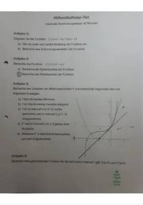 Mathe Abiturvorbereitung: Analysis, Extremwertprobleme, und Funktionsscharen