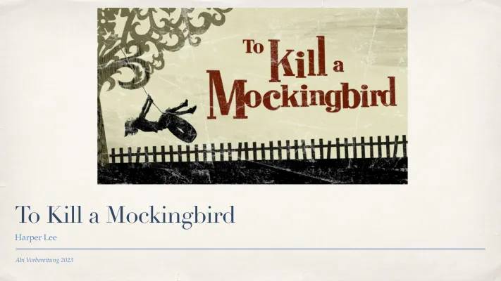 To kill a Mockingbird 