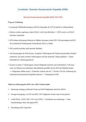 Zusammenbruch der DDR und wichtige Ereignisse: Einfache Zusammenfassung