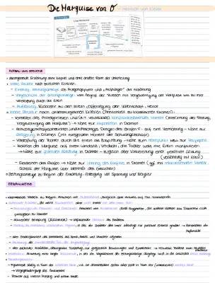 Die Marquise von O: Zusammenfassung, Charakterisierung und Interpretation für Kinder