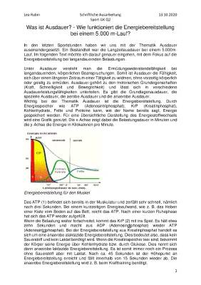 Langzeitausdauer und Mittelzeitausdauer Beispiele und Energiebereitstellung einfach erklärt