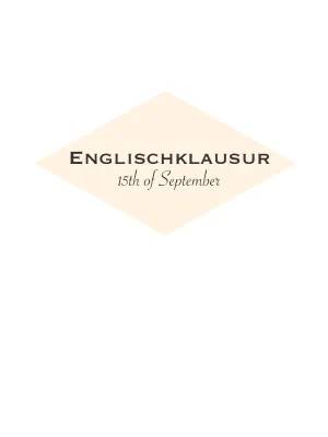 Englisch Klausur Tips: Analysis, Creative Writing & More for Klasse 10-11