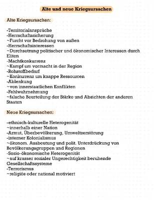 Frieden und Krieg - Unterrichtsmaterial für Grundschule und Sekundarstufe 1