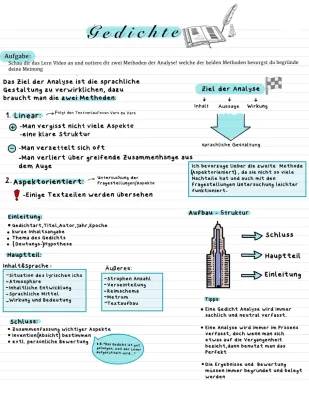 Gedichtanalyse Beispiel & Aufbau – Einfache Anleitung