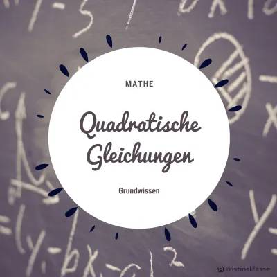 Wie du rein quadratische Gleichungen löst