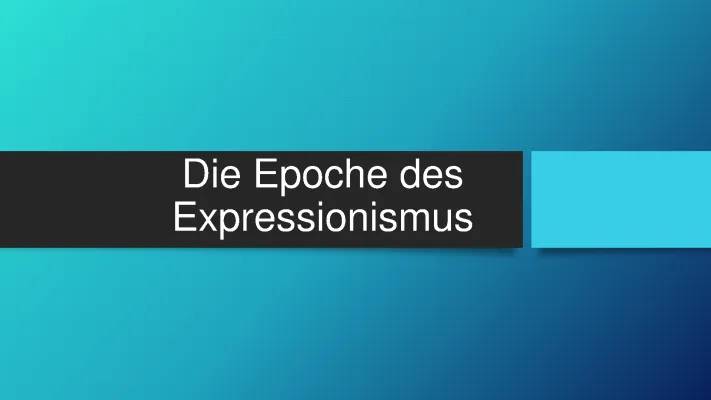 Expressionismus: Kunst und Literatur einfach erklärt!