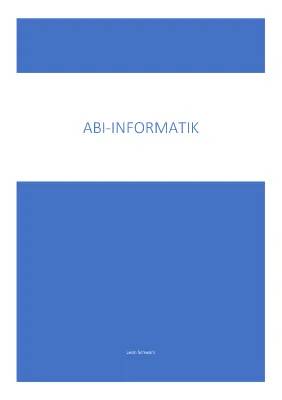 Informatik Abitur 2024: Lösungen und Aufgaben für Niedersachsen, Bayern und BW