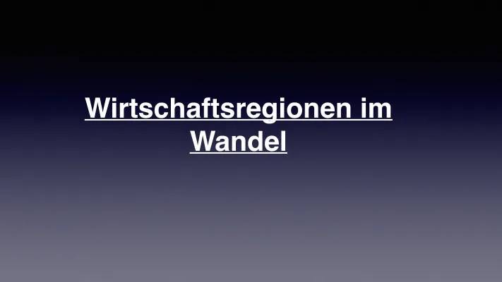 Warum ändert sich das Ruhrgebiet? - Einfache Erklärung des Strukturwandels und der Deindustrialisierung