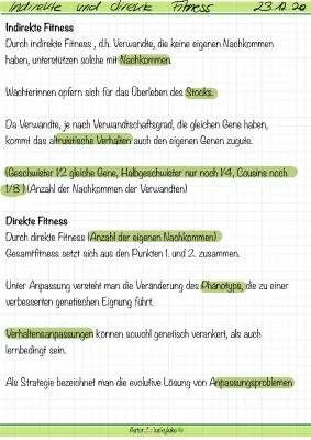 Direkte und Indirekte Fitness in der Biologie: Beispiele und Erklärungen